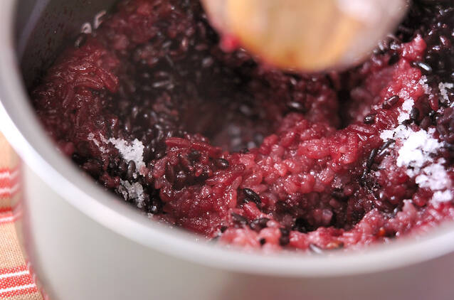 黒米おはぎの作り方の手順1