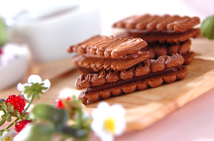 紅茶のチョコサンドクッキー