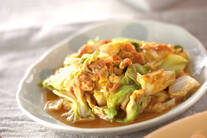 キャベツと卵の炒め物