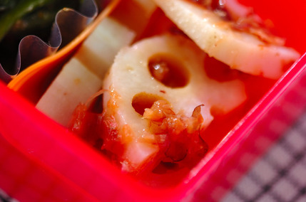 レンコンの梅肉和え