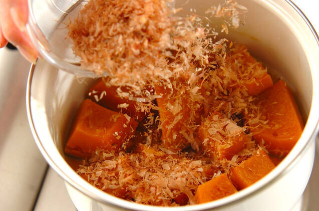 カボチャのおかか煮の作り方の手順3