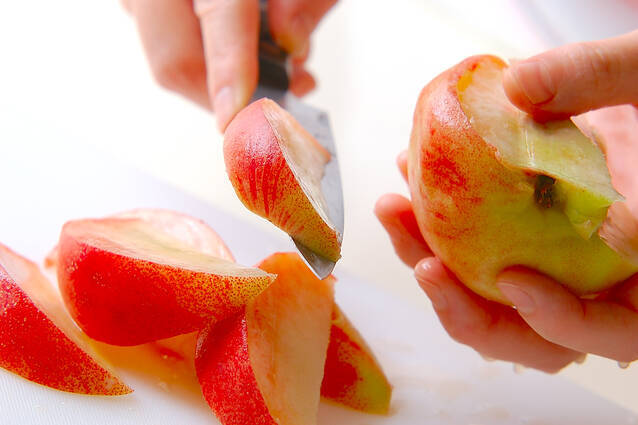 ちょっぴりオトナな桃のふるふるムースの作り方の手順1