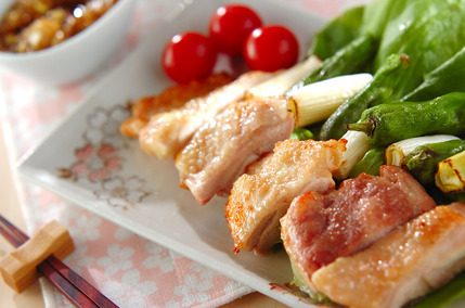 オーブン焼き鶏・ネギソース