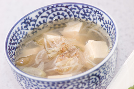 豆腐とザーサイのスープ