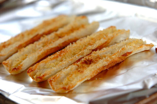 ちくわのチーズパン粉焼きの作り方の手順1