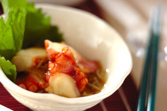 タコのワサビ酢和え