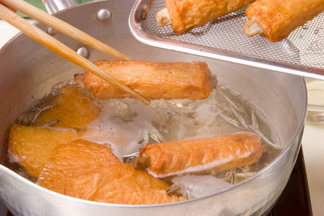 ごぼ天と青菜の煮物の作り方の手順4