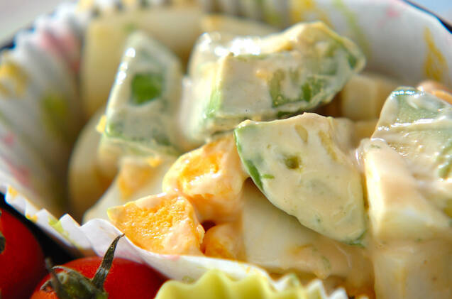 ゆで卵とアボカドのマヨ和え