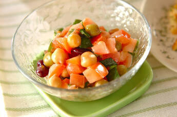 豆とトマトのフレンチサラダ