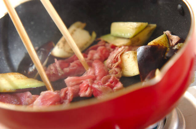 野菜たっぷり豚肉のみそ炒め丼の作り方の手順4