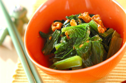 小松菜のピーナッツ和え