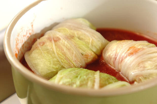 ロール白菜のトマトソース煮の作り方の手順4
