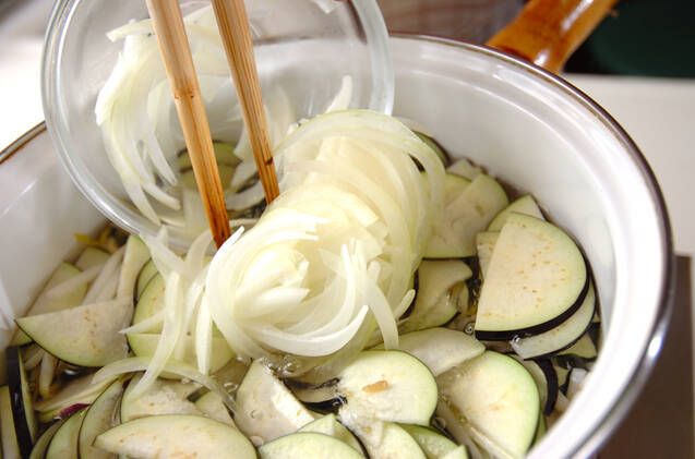 ナスのみそ汁の作り方の手順4