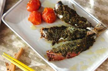 イワシのパセリバター焼き