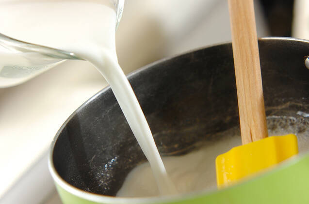ユズ風味ミルクかんの作り方の手順2