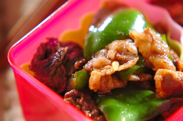 牛肉とピーマンの甘辛炒め