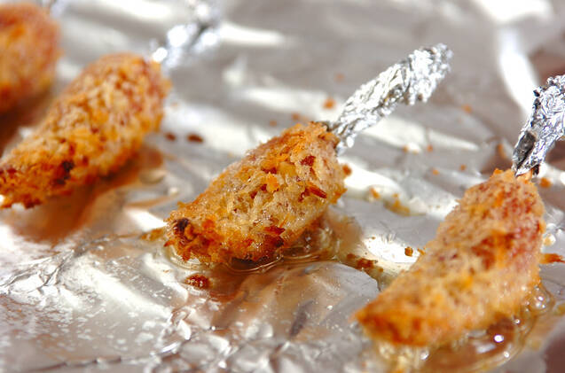 ソーセージのパン粉焼きの作り方の手順2