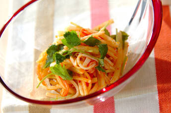 大根とカニカマサラダ