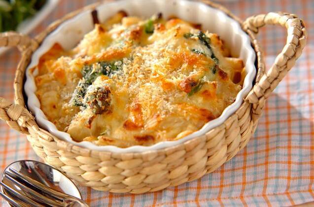 うにと菜の花のグラタン