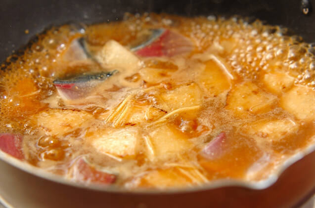 ブリと大根のショウガみそ煮の作り方の手順5