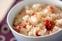 天かす入り梅ご飯