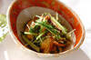 シイタケと水菜のおろし和えの作り方の手順