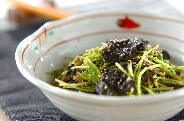 豆苗ののり和え