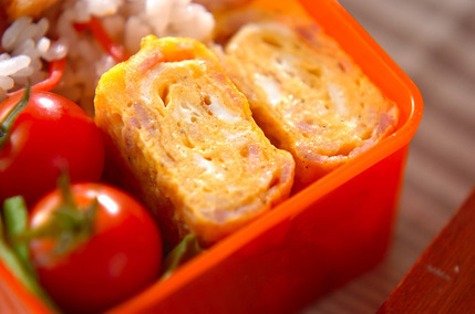 ベーコン卵焼き