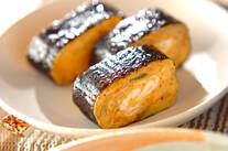 キムチ卵ののり巻き