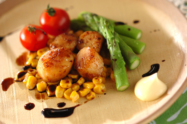 1. ホタテのバターソテー