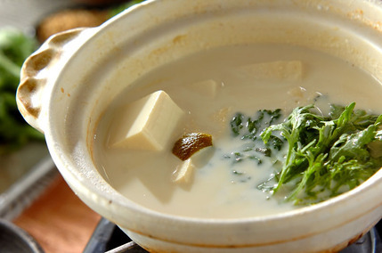 あったか豆乳湯豆腐