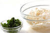 納豆とエノキのみそ汁の作り方の手順1