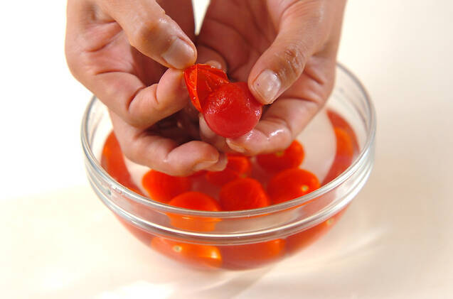 プチトマトのジンジャーマリネ奴の作り方の手順1