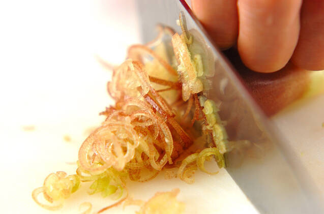 シメジの梅スープの作り方の手順2