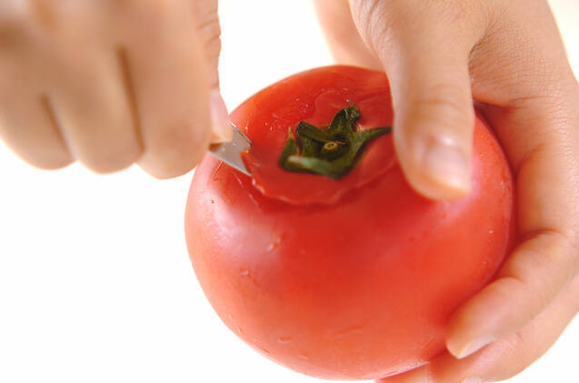 トマト奴サラダの作り方の手順1