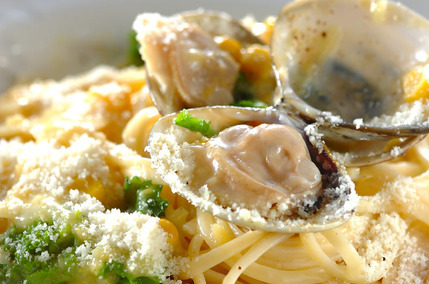 春のクリームパスタ