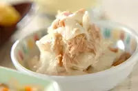 塩もみ冬瓜とツナのユズマヨ和え