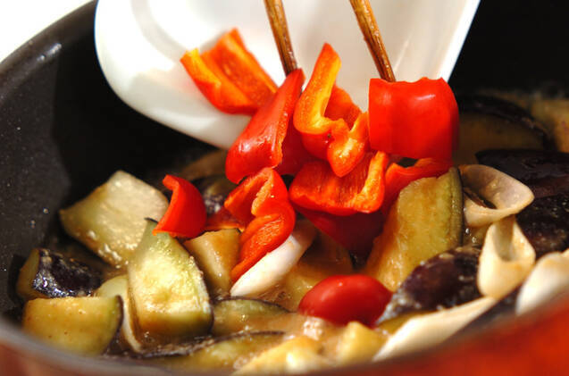 炒めナスのゴマみそ煮の作り方の手順6