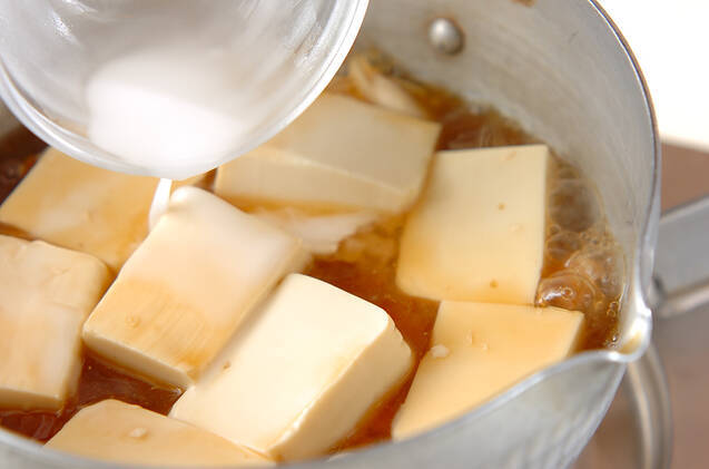 中華風とろみ豆腐の作り方の手順3