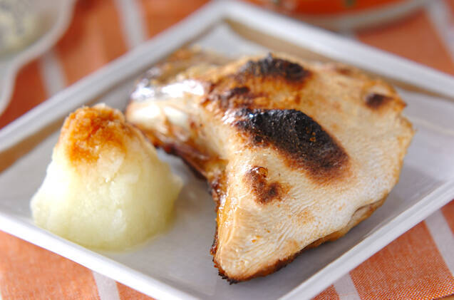ブリカマの塩焼き