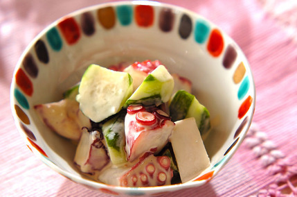 タコのワサビ和え