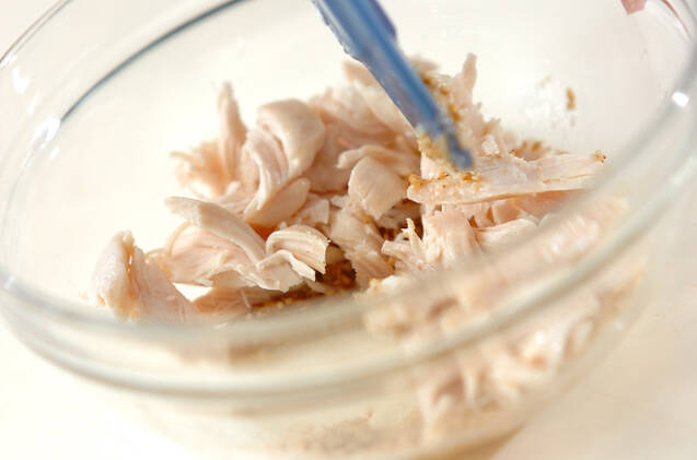 ささ身のナムル風和え物の作り方の手順2