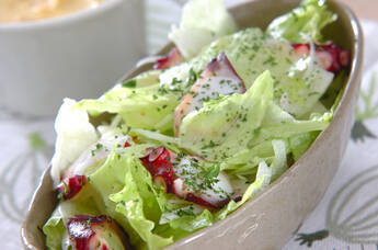 新玉ネギのサラダ