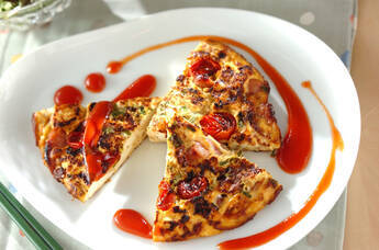 満腹ヘルシー!豆腐入りふわふわオムレツ