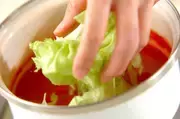 レタスのトマトスープの作り方2