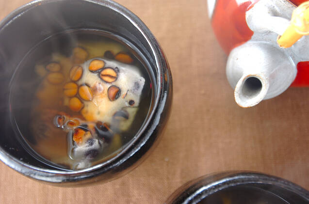 焼き豆餅のお茶漬け