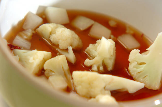 カリフラワーの甘酢づけの作り方の手順4