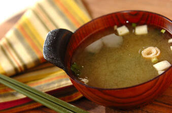 ユズコショウ入りみそ汁