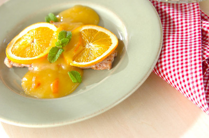 ポークソテー・フルーツ焼き