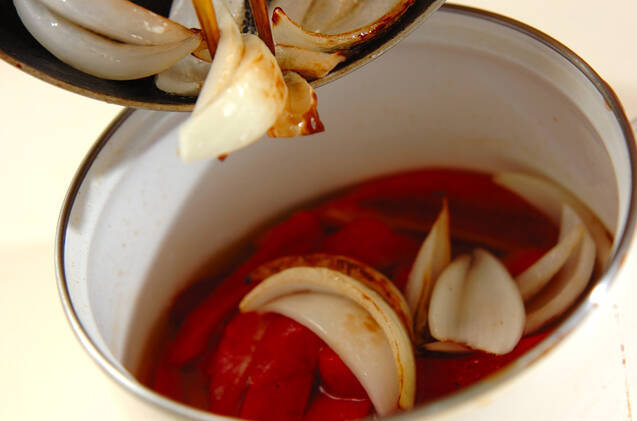 焼きパプリカのお浸しの作り方の手順3